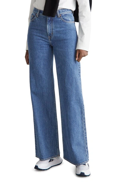 Other Stories Treasure Cut Wide Leg Jeans In Blues