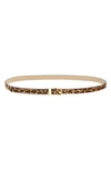 Nordstrom Metal Keeper Belt In Leopard