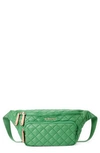 Mz Wallace Metro Sling Bag In Ivy Oxford/light Gold