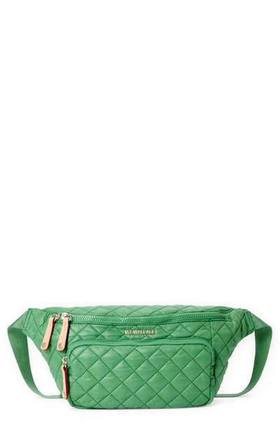 Mz Wallace Metro Sling Bag In Ivy Oxford/light Gold