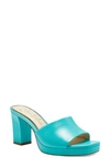 Jessica Simpson Women's Elyzza Slip-on Slide Dress Sandals Women's Shoes In Aruba Aqua
