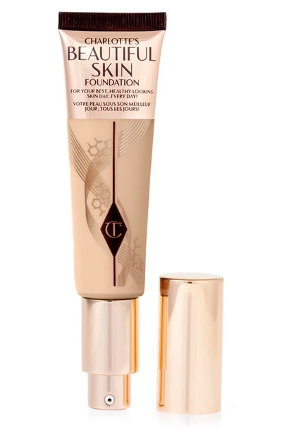 Charlotte Tilbury Beautiful Skin Medium Coverage Liquid Foundation With Hyaluronic Acid 4 Warm 1 oz/ 30 ml