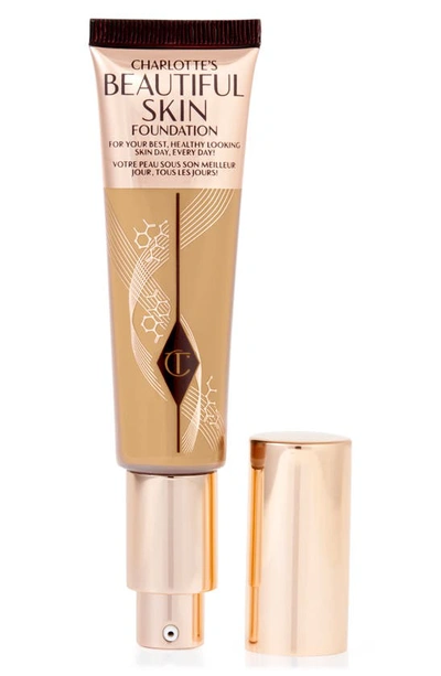 Charlotte Tilbury Beautiful Skin Medium Coverage Liquid Foundation With Hyaluronic Acid 7 Warm 1 oz/ 30 ml