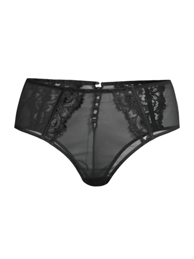 Kiki De Montparnasse Juliette High-waist Mesh Panty In Black