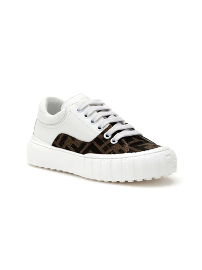 Fendi Babies' Little Kid's & Kid's Logo Force Low-top Sneakers In Black