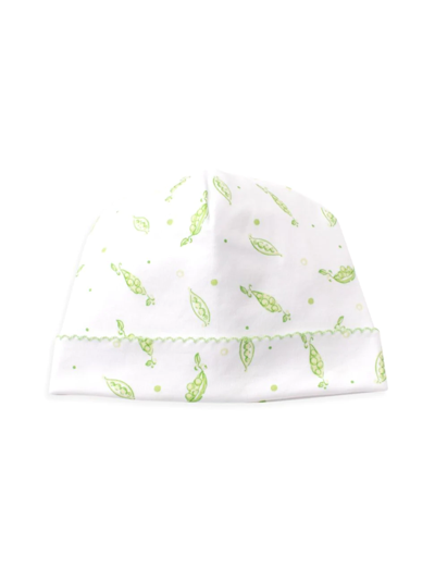 Kissy Kissy Baby's Green Peas Cotton Hat In Celery