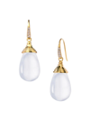 Syna Women's Mogul 18k Gold, Diamond & Moon Quartz Teardrop Earrings