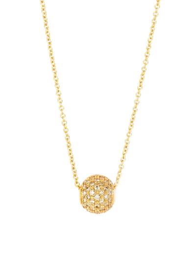 Syna Women's Cosmic 18k Yellow Gold & Diamond Spherical Pendant Necklace