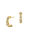 Syna Women's Cosmic 18k Yellow Gold & Diamond Mini Hoop Earrings
