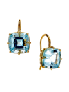 Syna Women's Mogul 18k Gold & Blue Topaz Drop Earrings
