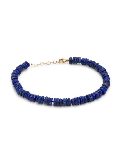 Jia Jia 14k Yellow Gold Atlas Lapis Lazuli Beaded Bracelet