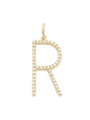 Saks Fifth Avenue Women's 14k Yellow Gold & Diamond Pavé Initial Charm In Initial R