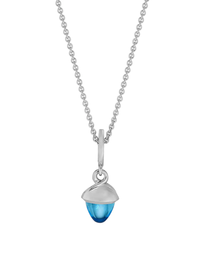 Tamara Comolli Women's Mikado Flamenco 18k White Gold & Swiss Topaz Pendant Necklace