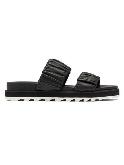 Sorel Roaming Two-strap Slide Sandals In Black