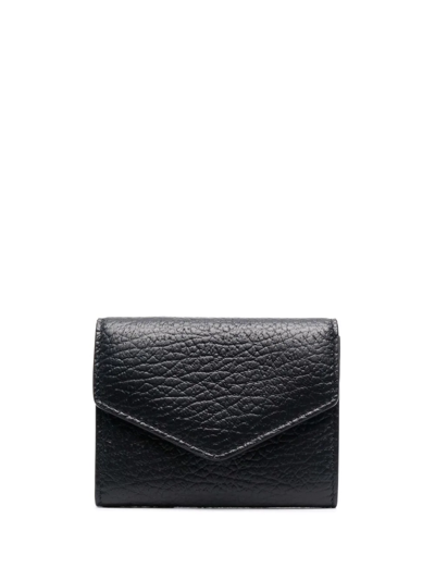 Maison Margiela Four Stitch-detail Wallet In Black