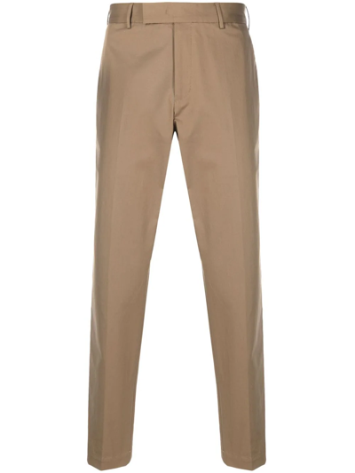 Pt01 Straight-leg Chino Trousers In Neutrals