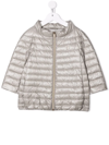 Herno Girls  Grey Polyamide Down Jacket In Grey