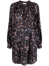 Ulla Johnson Biarritz Floral-print Tunic In Blue
