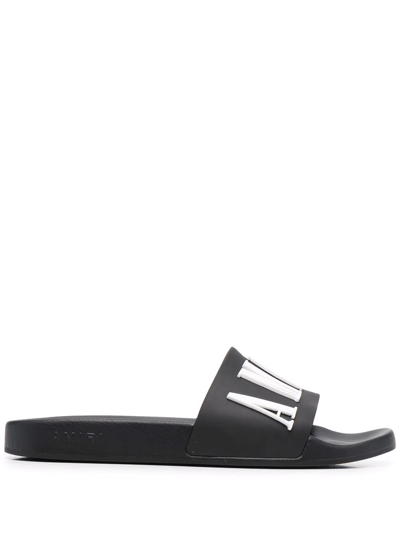 Amiri Rubber Classic Logo Pool Slide In Black