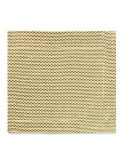 Nomi K Metallic Dotted Linen Napkin Set Of 4 In Gold