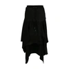 Jw Anderson Asymmetric Drape Hem Midi Cargo Skirt In Black