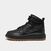 Nike Women's Air Force 1 High Utility 2.0 Sneaker Boots In Black/summit White/orange/gum Medium Brown