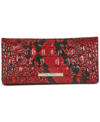 Brahmin Ady Croc Embossed Leather Wallet In Lipstick