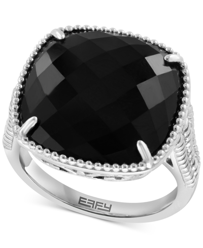 Effy Collection Effy Onyx Statement Ring In Sterling Silver