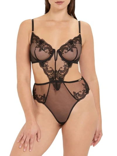 Bluebella Marseille Underwire Bodysuit In Black