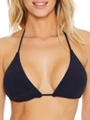 SUNSETS BLACK STARLETTE TRIANGLE BIKINI TOP