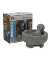 Victoria 6" Granite Mortar With Pestle In Gray