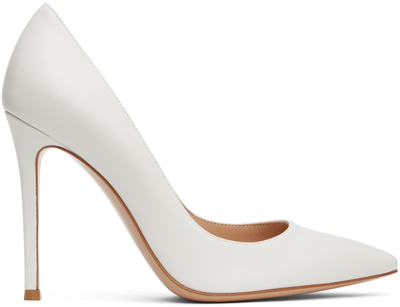 Gianvito Rossi 105mm Gianvito Leather Pumps In White