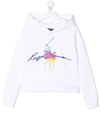 RALPH LAUREN LOGO-PRINT PULLOVER HOODIE