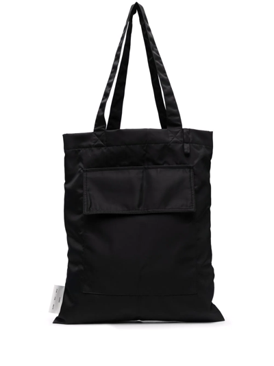 Song For The Mute Logo Patch Tote Bag In Black | ModeSens 