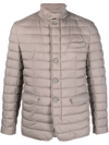 HERNO HIGH-NECK BUTTONED PADDED JACKET