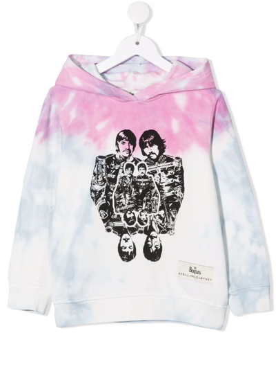 Stella Mccartney Multicolor T-shirt Tie-dye For Kids With The Beatles In Purple