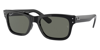 Ray Ban Mr Burbank 55mm Polarized Rectangle Sunglasses In Black,green