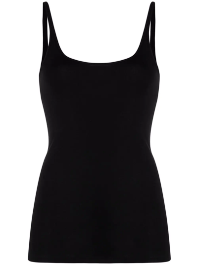 Lemaire Second Skin Cotton Jersey Tank Top In Black