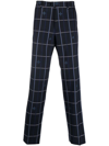 ETRO CHECKED STRAIGHT-LEG TAILORED TROUSERS
