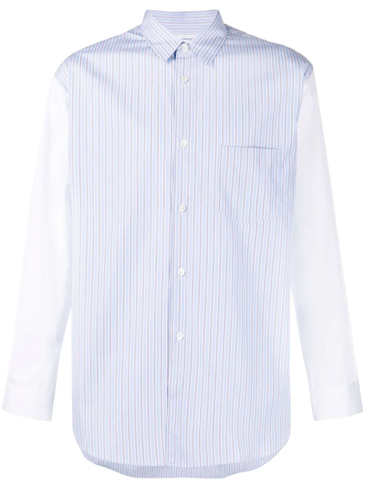 Comme Des Garçons Shirt Striped Long-sleeve Shirt In Multi
