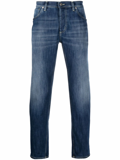 Dondup Mid-rise Slim-cut Jeans In Blue