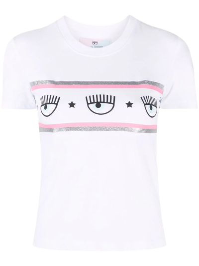 Chiara Ferragni J.sara Pr Rainbow T-shirt In Multi-colored