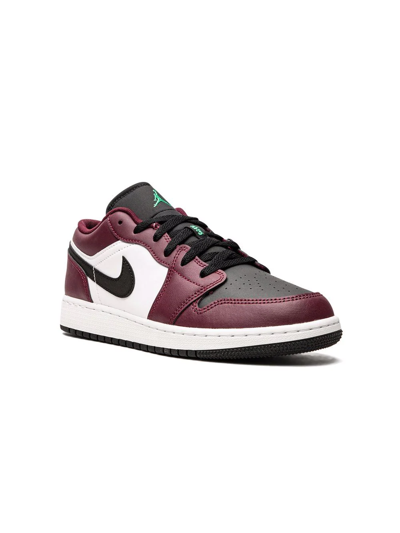 Jordan Kids' Air  1 Low Se Basketball Trainer In Beetroot/ Black/ Green/ White