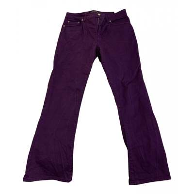Pre-owned Department 5 Slim Pants In Purple