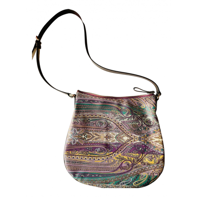 Pre-owned Etro Leather Crossbody Bag In Multicolour