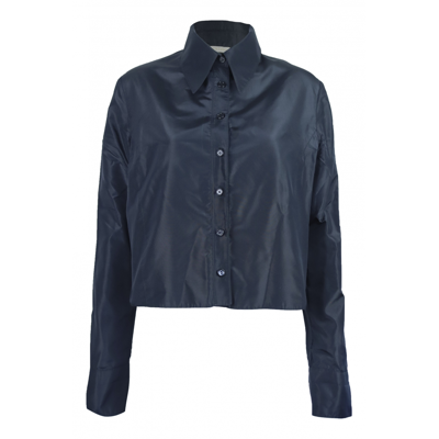 Pre-owned Valentino Silk Shirt In Black
