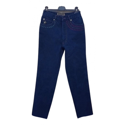 Pre-owned Roccobarocco Jeans In Blue