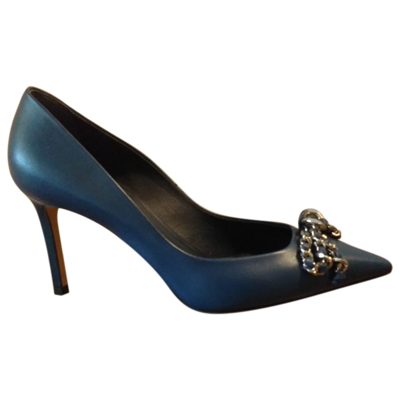 Pre-owned Casadei Leather Heels In Blue
