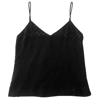 Pre-owned L Agence Silk Camisole In Black