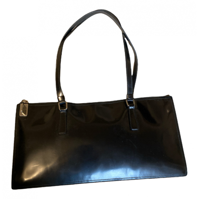 Pre-owned Prada Leather Handbag In Black